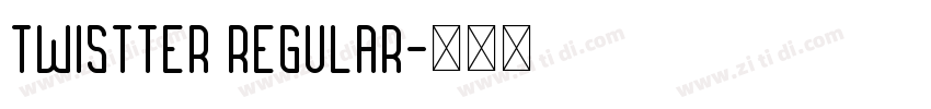 Twistter Regular字体转换